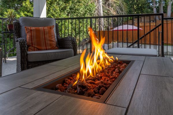 Gas Fire Pit Installation in Longmont